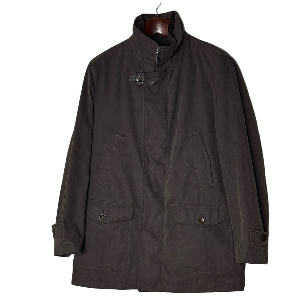 Mabrun Men's Dark Brown Outdoor Winter Coat - Made in Italy